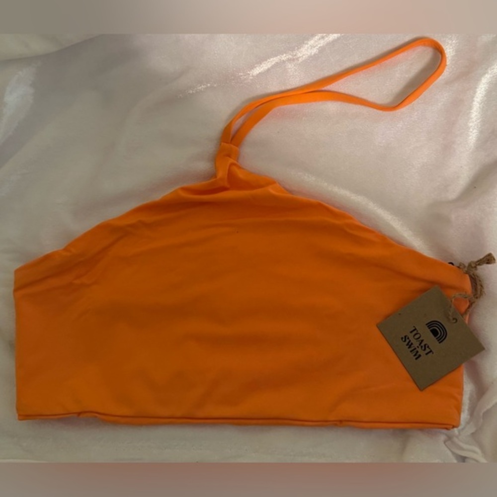 Free People x Toast Swim Signature Apex Bikini Top, Halter, NWT, Size XL